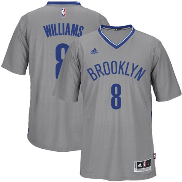 Brooklyn Nets #8 Deron Williams 2014 15 New Swingman Alternate Gray Jersey